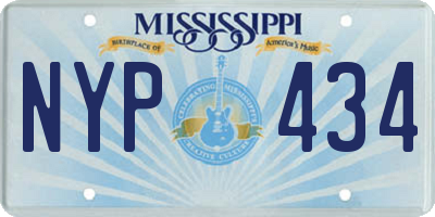 MS license plate NYP434