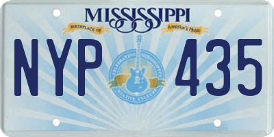 MS license plate NYP435