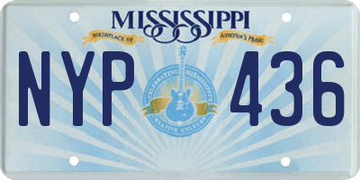 MS license plate NYP436