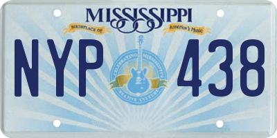 MS license plate NYP438