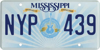 MS license plate NYP439