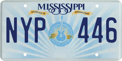 MS license plate NYP446