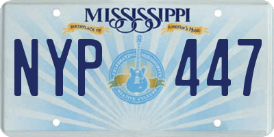 MS license plate NYP447