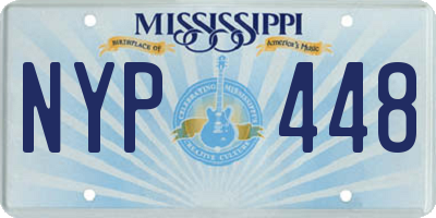 MS license plate NYP448