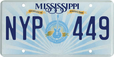 MS license plate NYP449