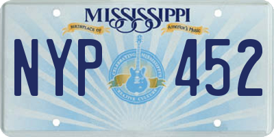 MS license plate NYP452