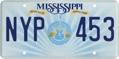 MS license plate NYP453