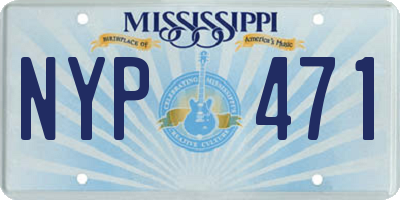 MS license plate NYP471