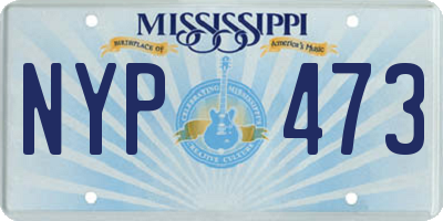 MS license plate NYP473