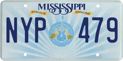 MS license plate NYP479
