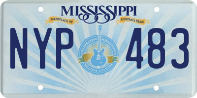 MS license plate NYP483