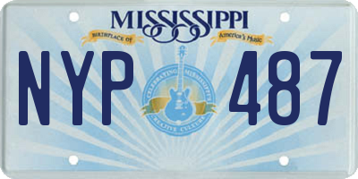 MS license plate NYP487