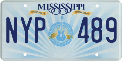 MS license plate NYP489