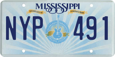 MS license plate NYP491