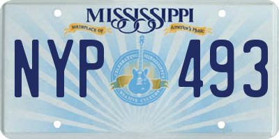 MS license plate NYP493