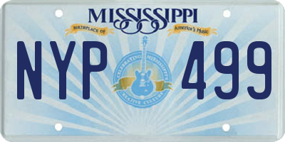 MS license plate NYP499
