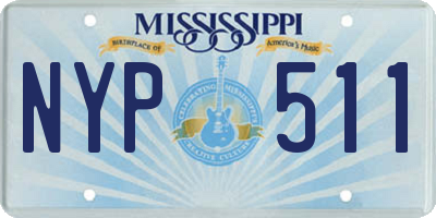 MS license plate NYP511