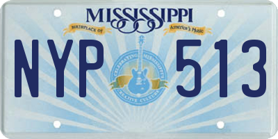 MS license plate NYP513