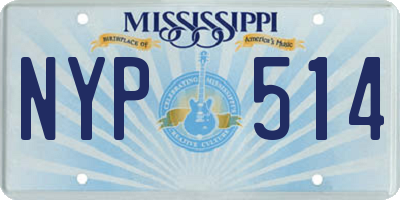 MS license plate NYP514