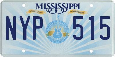 MS license plate NYP515