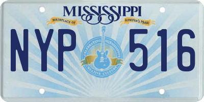MS license plate NYP516