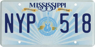 MS license plate NYP518