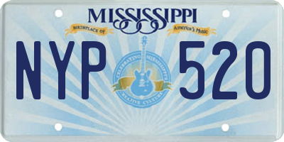 MS license plate NYP520