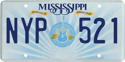 MS license plate NYP521