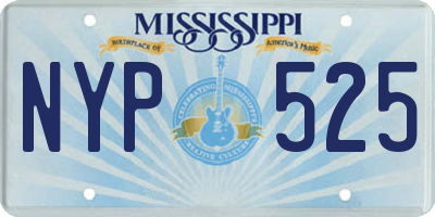 MS license plate NYP525