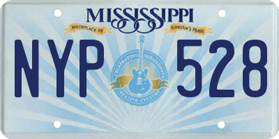 MS license plate NYP528