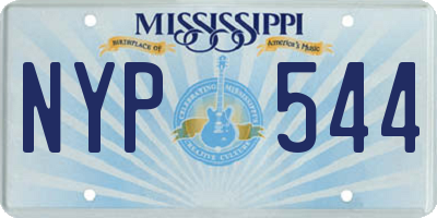 MS license plate NYP544