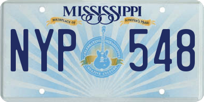 MS license plate NYP548