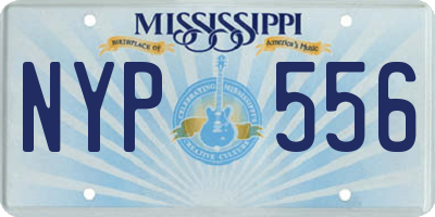 MS license plate NYP556