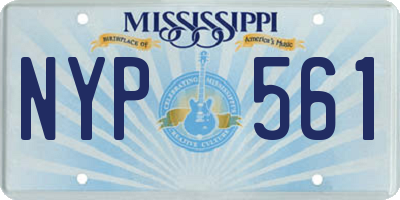 MS license plate NYP561