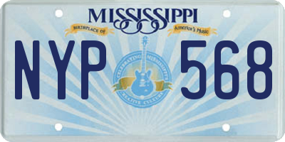 MS license plate NYP568