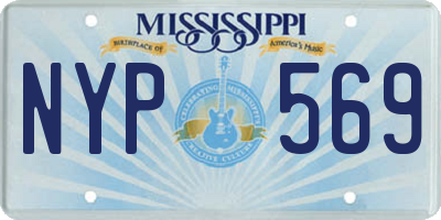 MS license plate NYP569