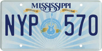 MS license plate NYP570
