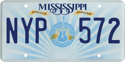 MS license plate NYP572
