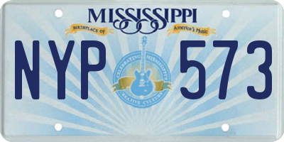 MS license plate NYP573