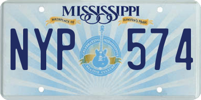 MS license plate NYP574