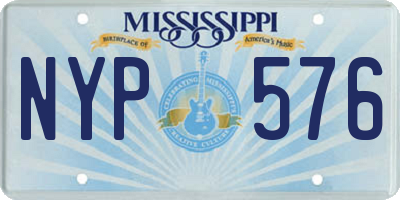 MS license plate NYP576