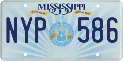 MS license plate NYP586