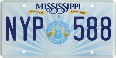 MS license plate NYP588