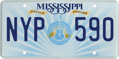 MS license plate NYP590