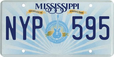 MS license plate NYP595