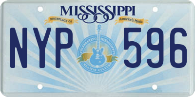 MS license plate NYP596