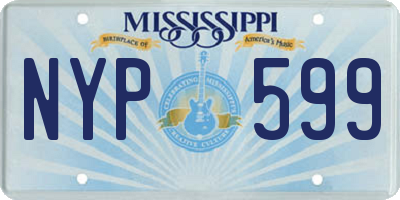 MS license plate NYP599