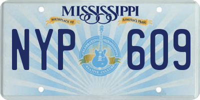 MS license plate NYP609
