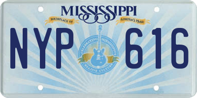 MS license plate NYP616