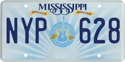 MS license plate NYP628